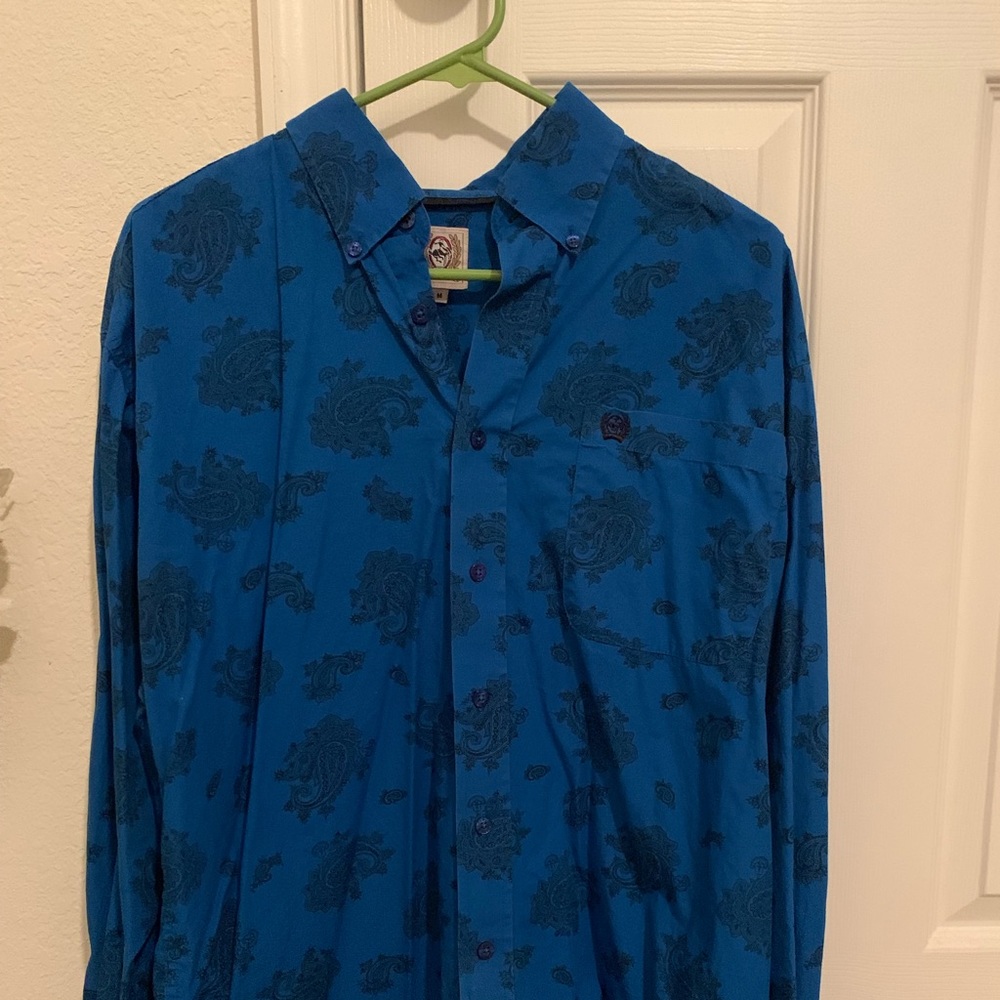 Men’s Cinch M paisley button down dress shirt